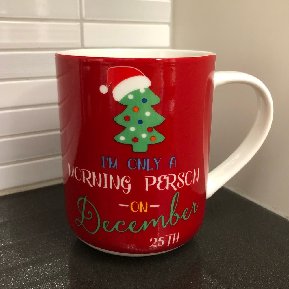 Funny Christmas Morning Person mug
